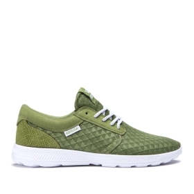 Supra Mens HAMMER RUN Moss/white Low Top Shoes | CA-63813